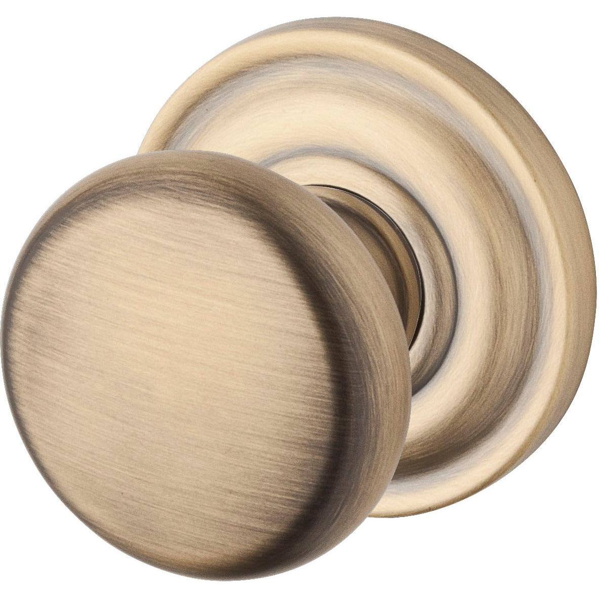Round Passage Knobset with Traditional Round Rose J825