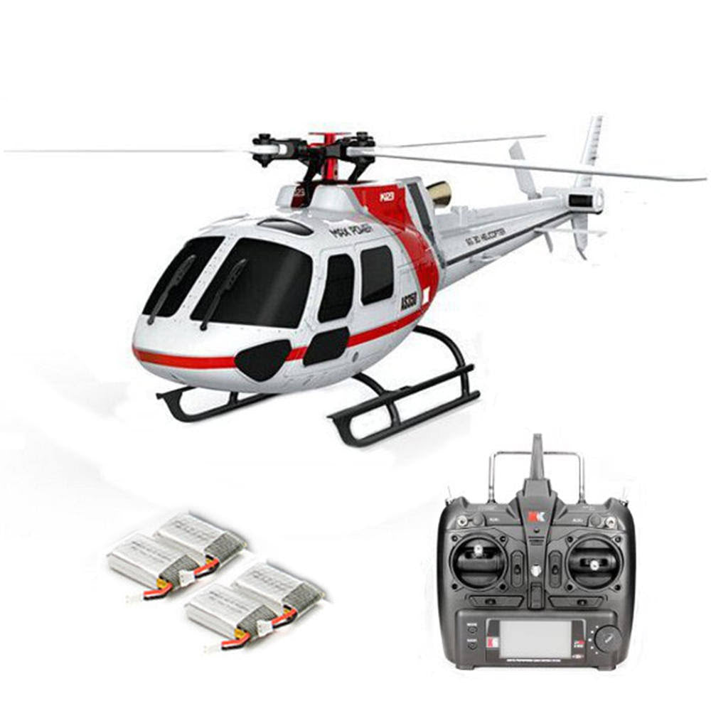 6CH Brushless RC Helicopter with 4pcs 500mAh Lipo Battery M2674