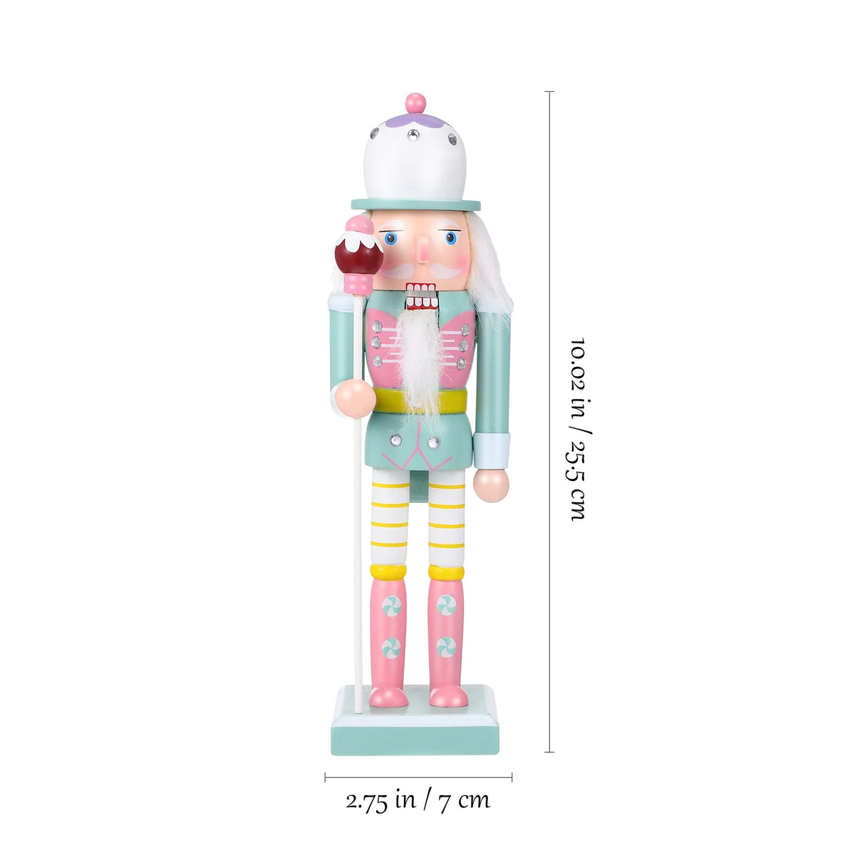 Turquoise Wooden Nutcracker Statue G839141