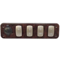 Woodgrain Pontoon Boat Switch Panel D560