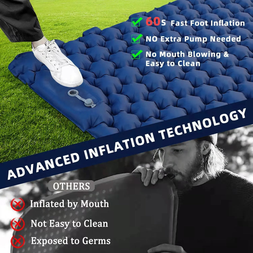 2 Person Waterproof Camping Mat with Air Pillow B47059