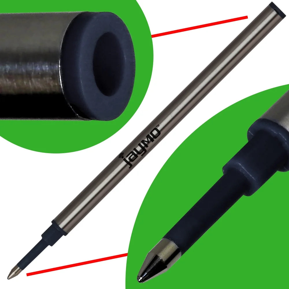 Rollerball Pen Refill, 12 Black P586358