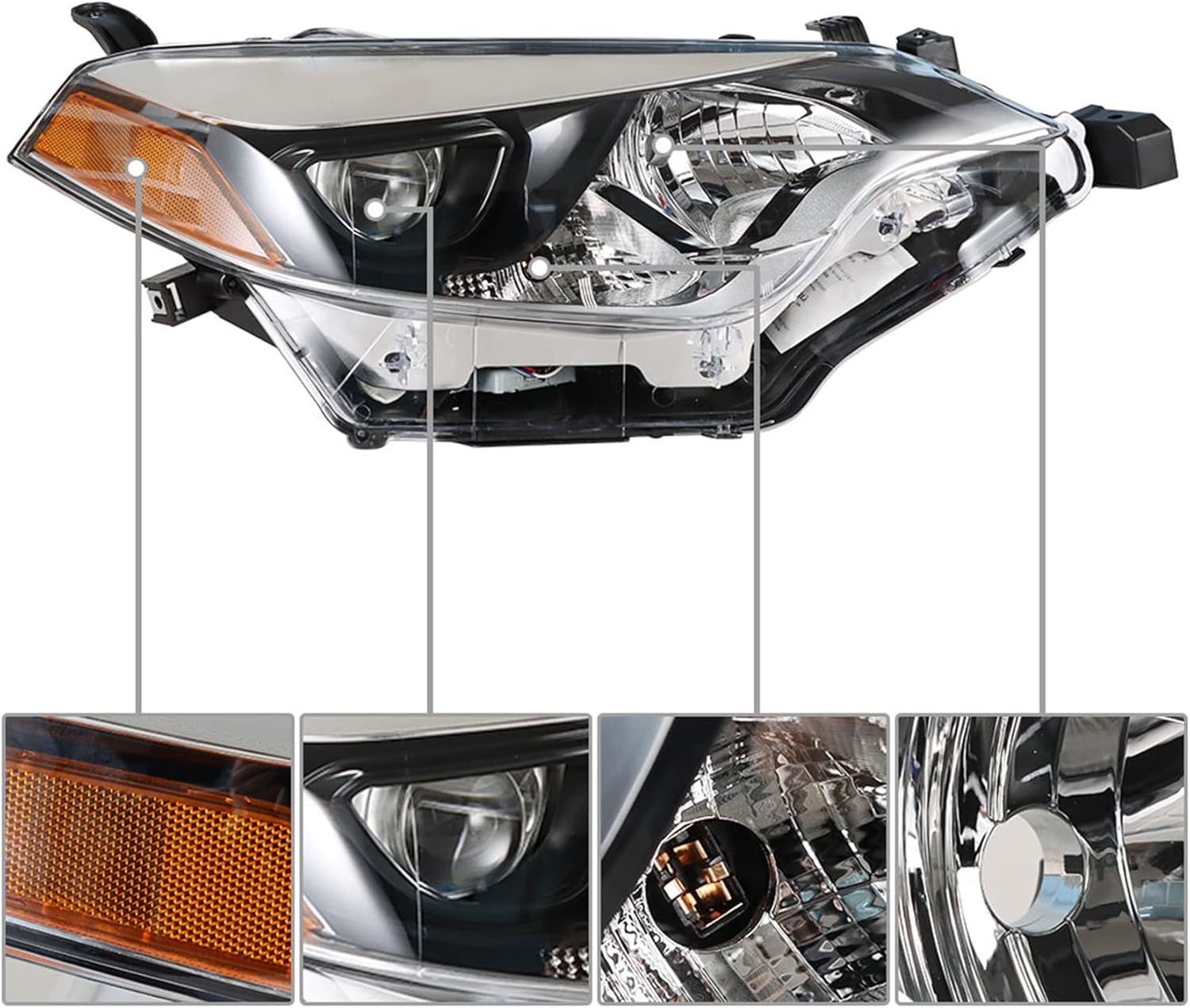 Replacement Built in LED Projector Headlight Assembly Right Side S758694