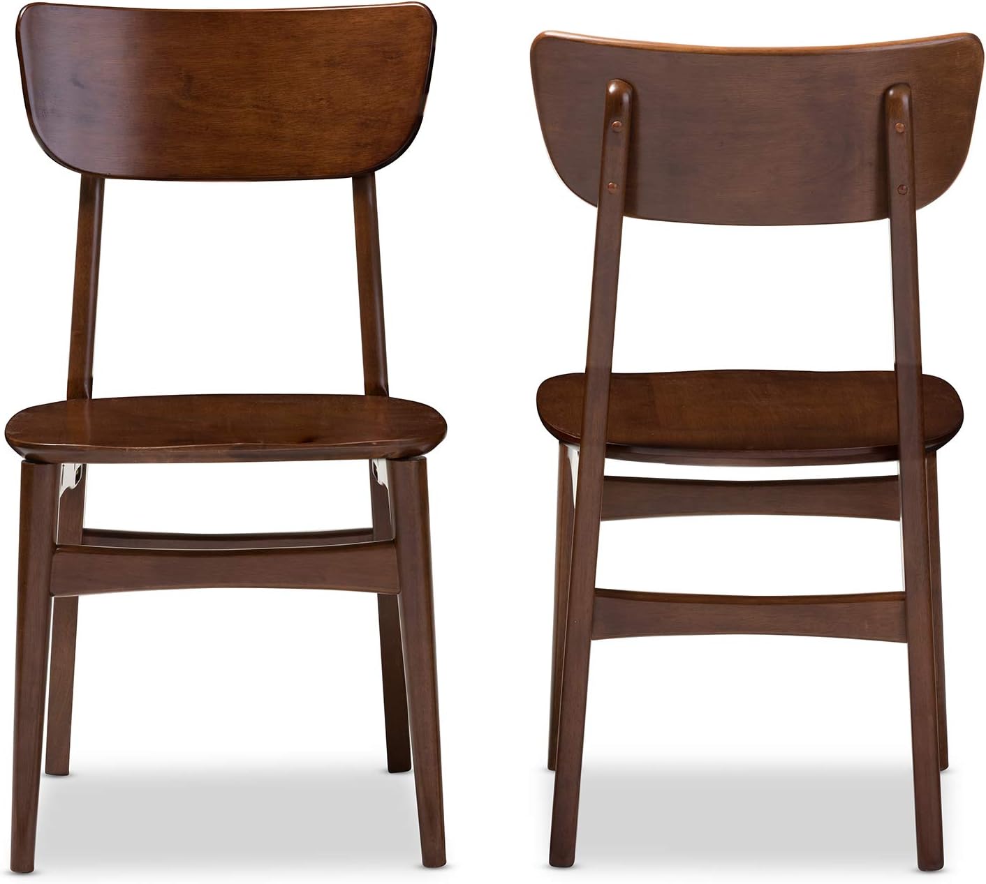 Set of 2 Dark Walnut Bentwood Dining Side Chairs T154506