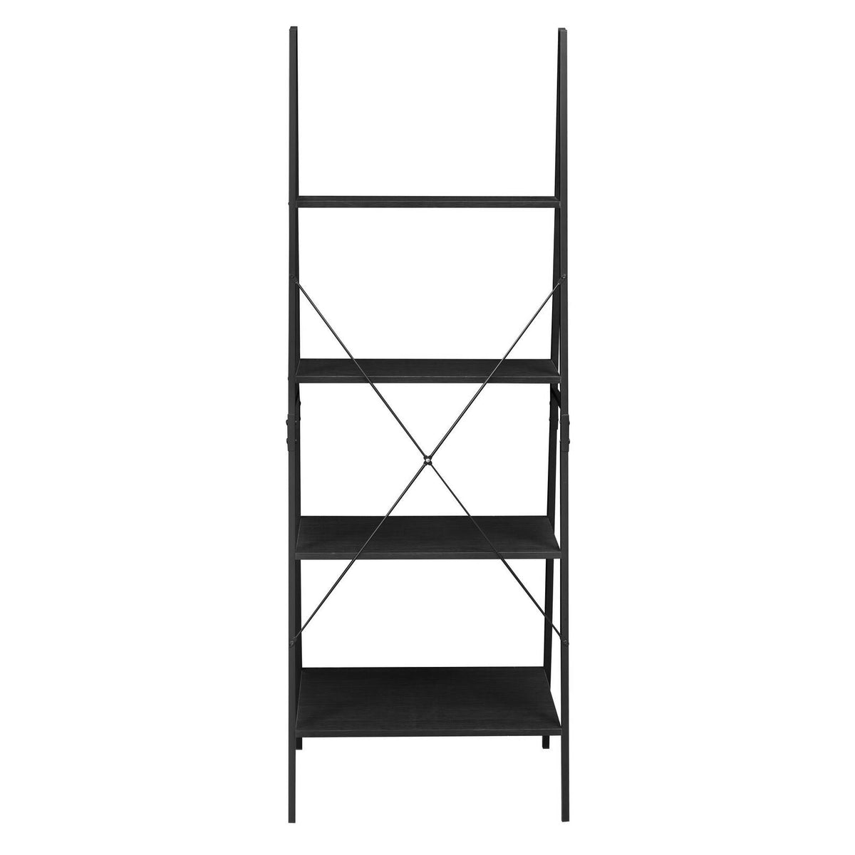 72x22 Ladder Bookcase Black E71764