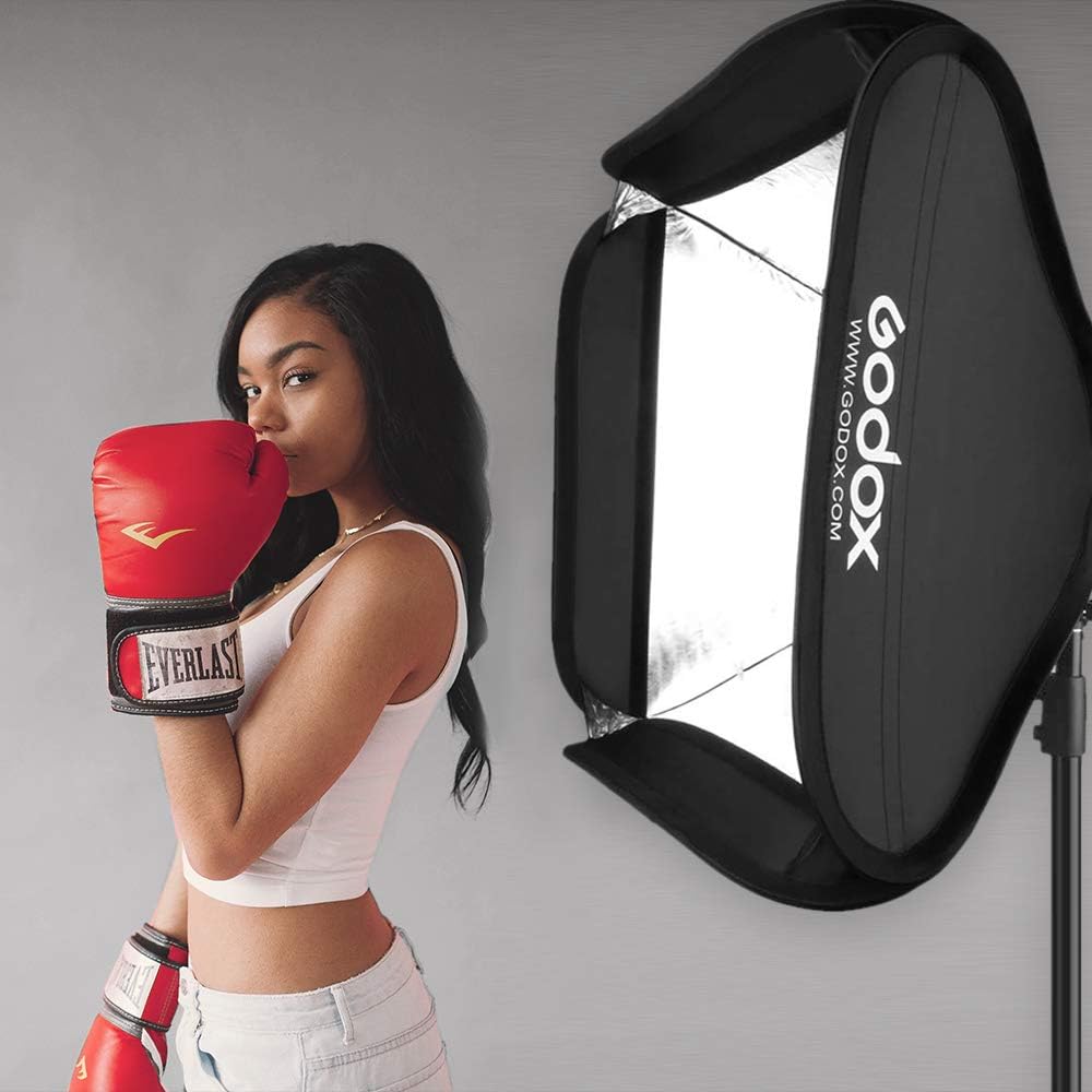 31x31inch 80x80cm Foldable Softbox Diffuser with Bowens Mount Speedlite Bracket Pack of 2 Z81628