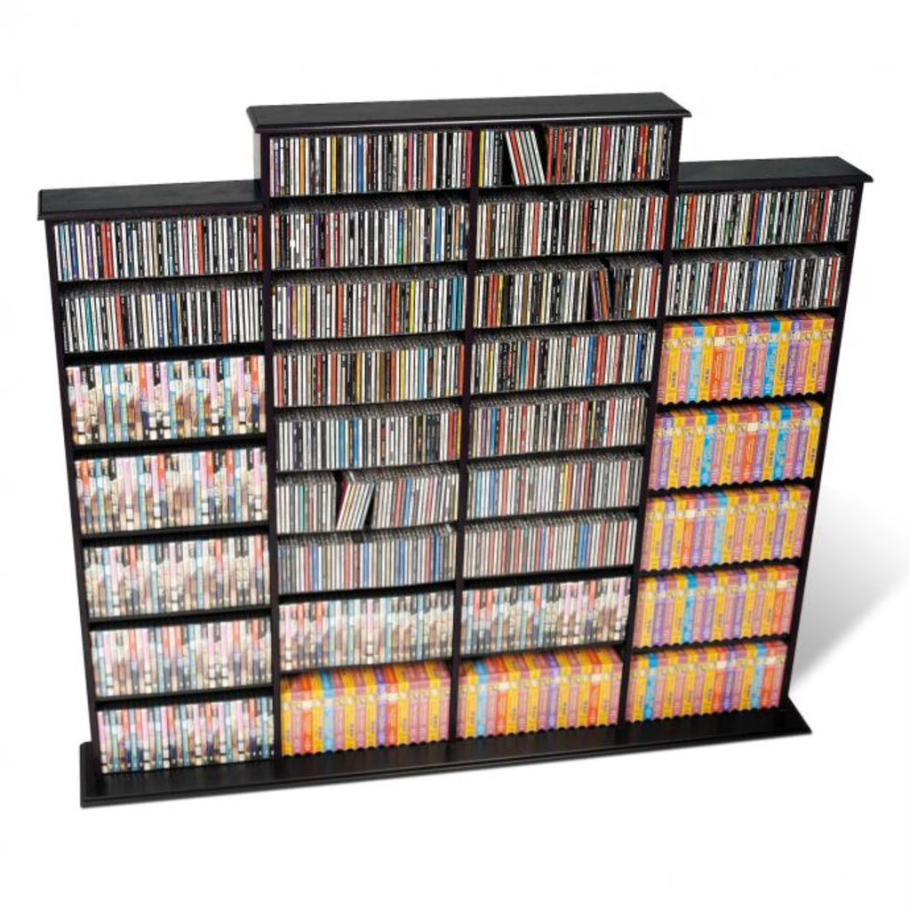 Black CD DVD Wall Media Storage Rack Z44095
