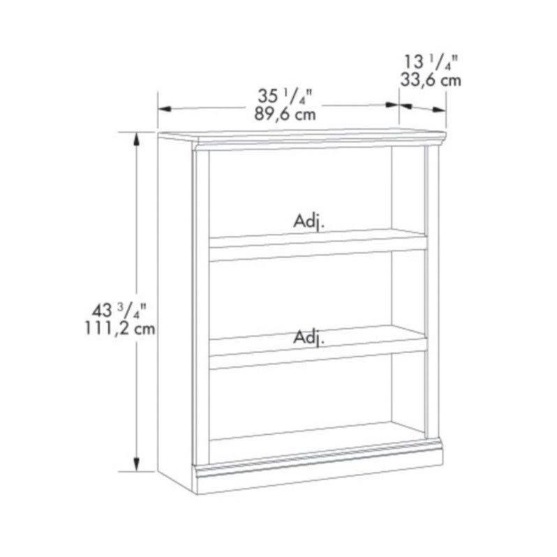 3 Shelf Bookcase in Select Cherry, Red R594