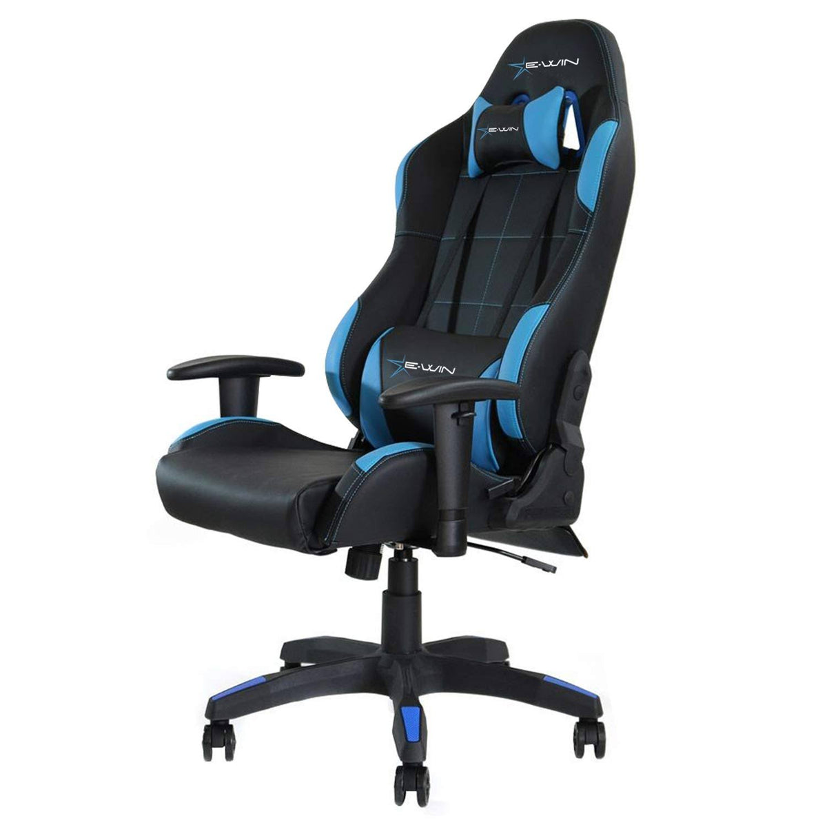 Blue PU Ergonomic Desk Chair L4583