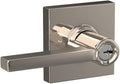 Polished Nickel Keyed Entry Lever Lock Pack of 2 T705