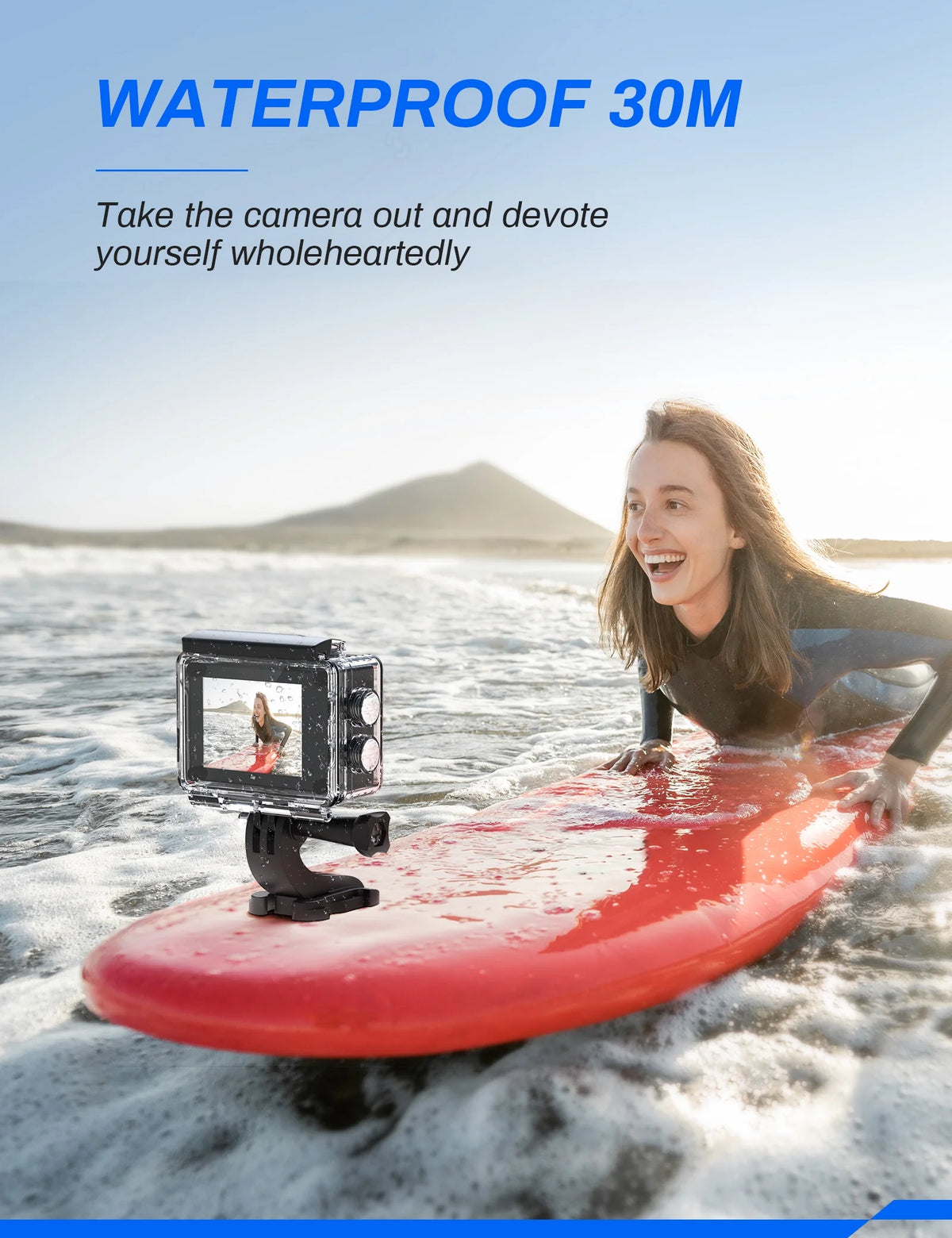 4K 16MP WiFi Sports & Action Camera with Remote Control Z6075