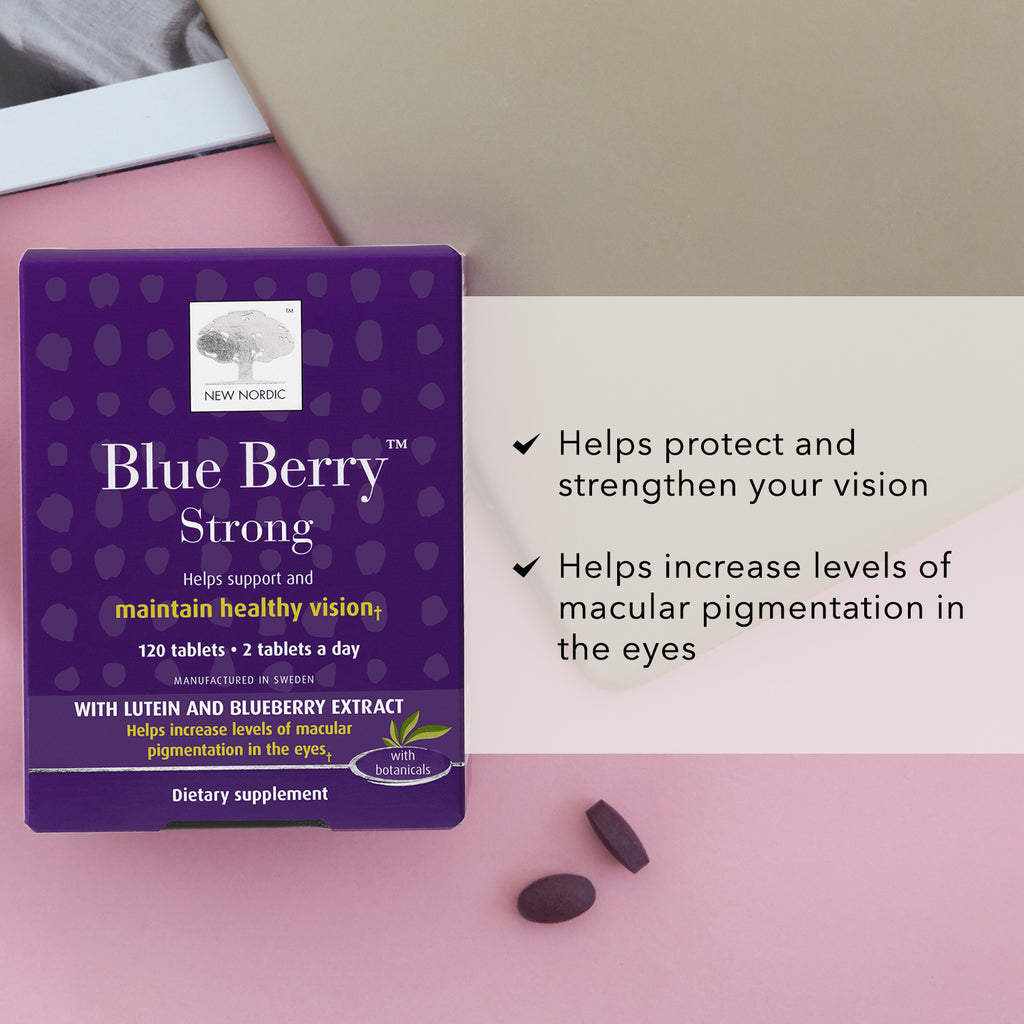 Blue Berry Strong Eye & Vision Support Supplement 120 Tablets Q30515