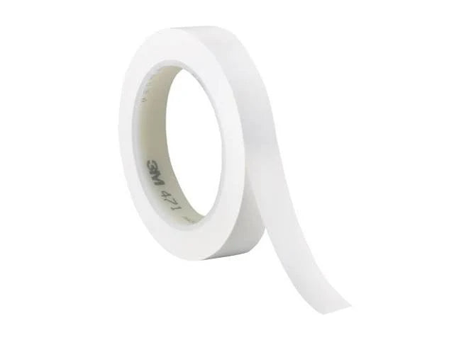 White 1/2x22 x 36 Yard Vinyl Tape (3 Pack) A553618