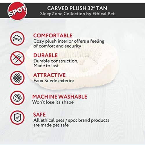 Tan Plush Cuddler Step-In Bed S135