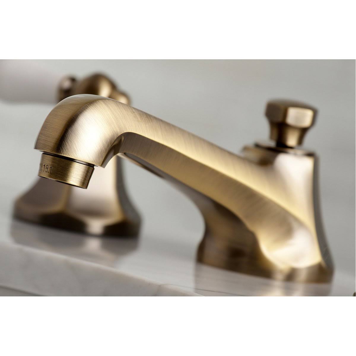 Matte Black 8 in. Widespread Bathroom Faucet V2841