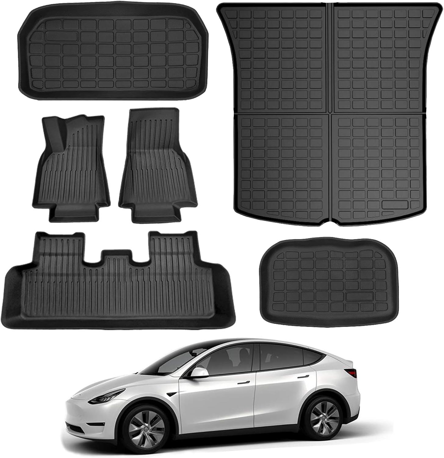All Weather Custom Fit Floor Mats for Tesla Model Y C385776