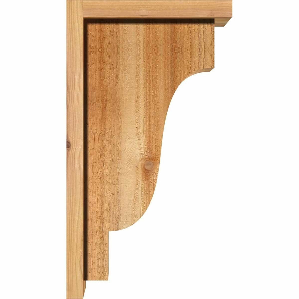 Rough Sawn Corbel with Backplate, Western Red Cedar G557