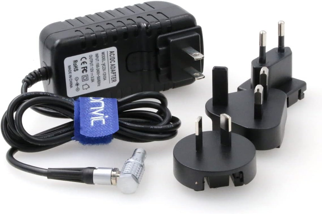 Right Angle 2 Pin to AC Power Adapter Cable with US EU Plugs Pack of 2 R2882