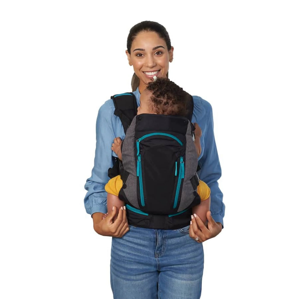 Black Ergonomic Baby Carrier, 4-Position, 8-40lbs C6257