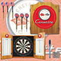 Red Dart Cabinet with Darts and Board P4751