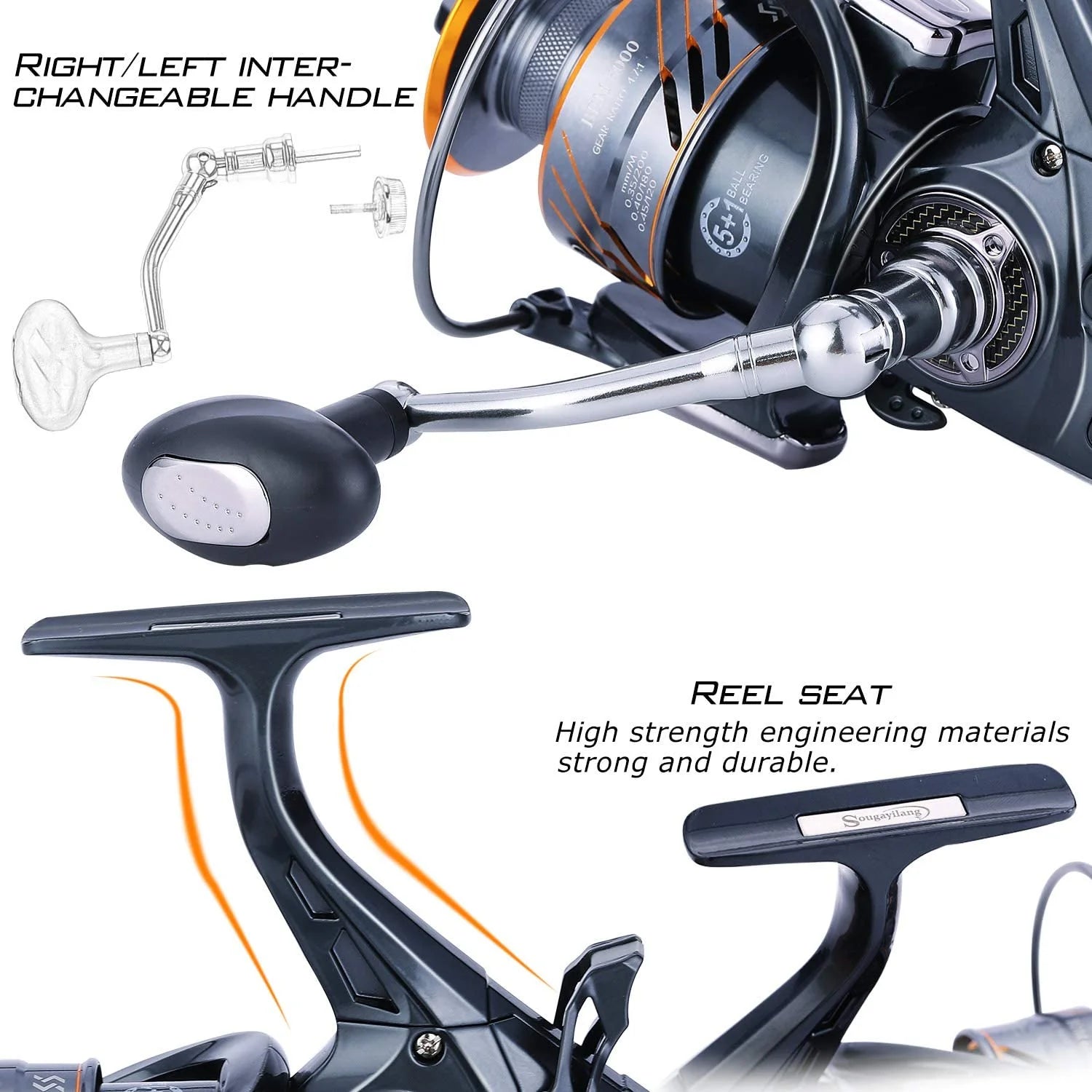 Spinning Reel 5+1BB Max Drag 28LB R28162