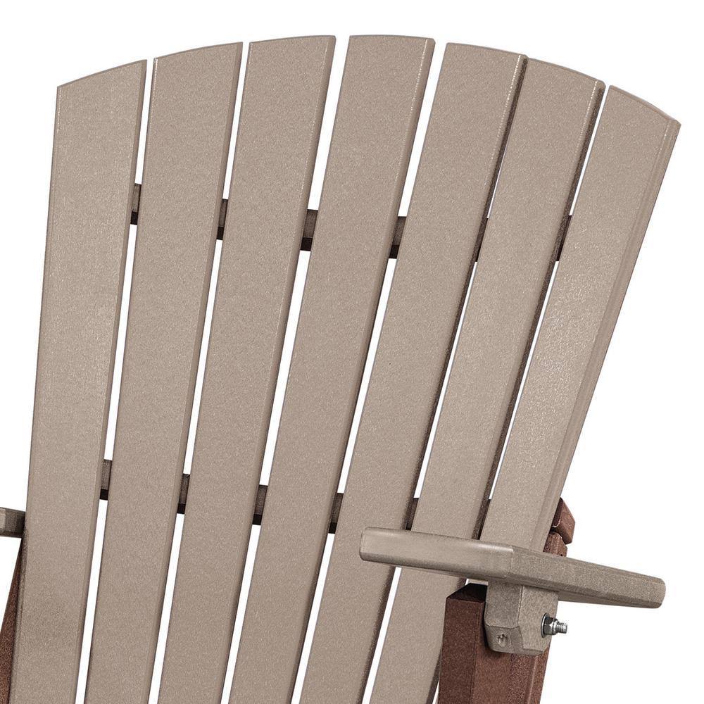 Weatherwood Tudor Brown Folding Adirondack Chair P7203