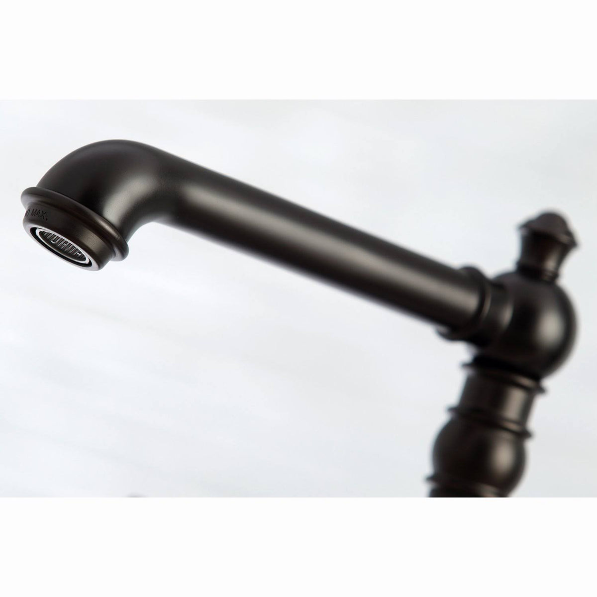 Brushed Nickel Bridge Kitchen Faucet with Sprayer N7952