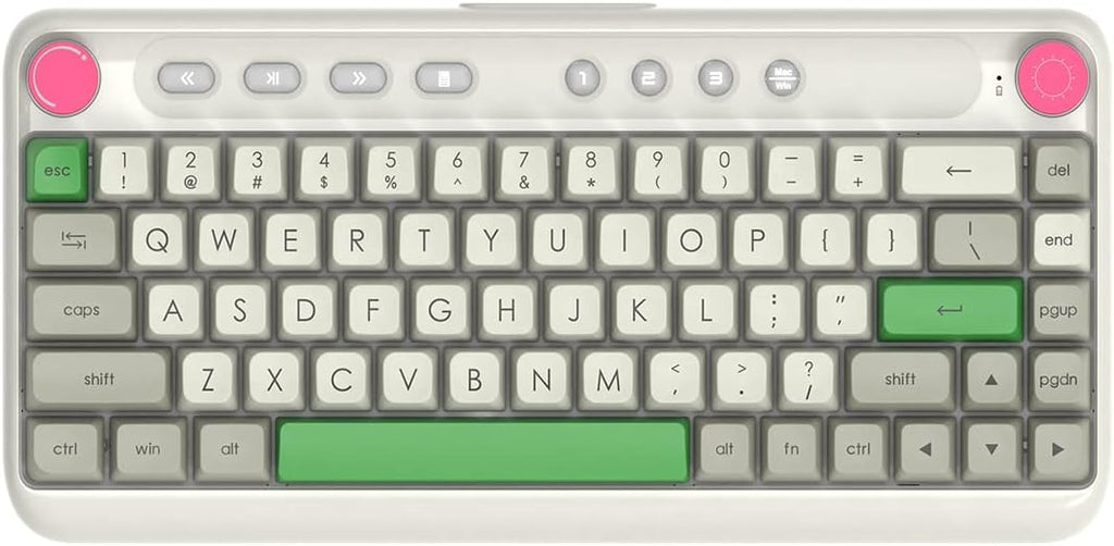 80% 87 Keys Compact Mechanical Keyboard with Brown Switch RGB Backlight M195432