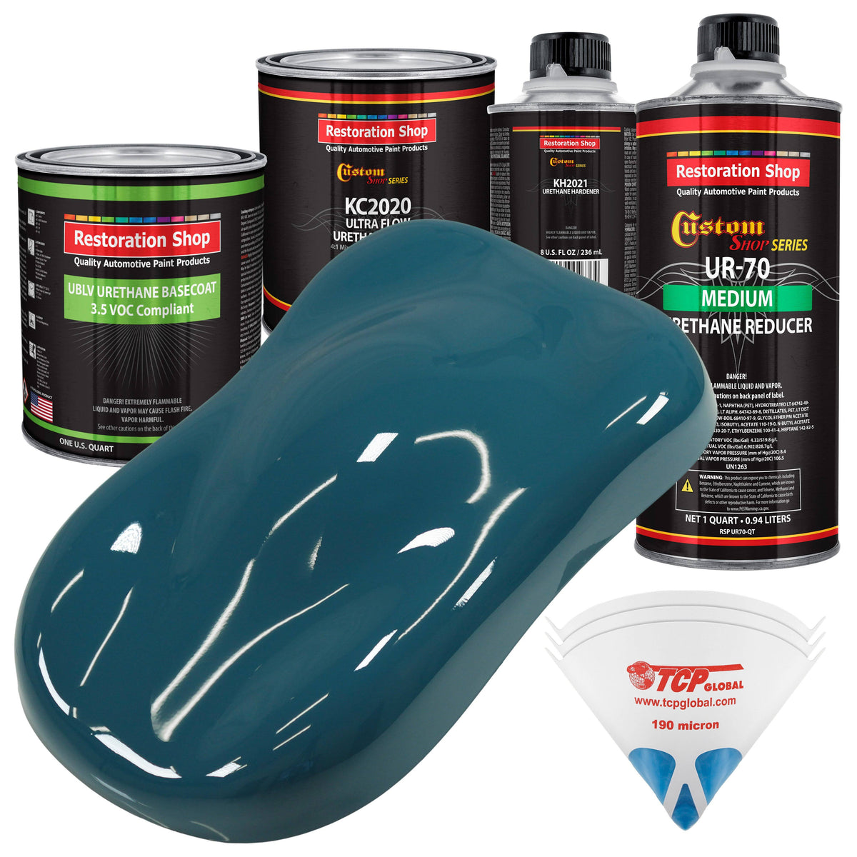 Transport Blue Low VOC Urethane Basecoat Car Auto Paint Kit W423280
