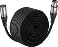 100 Ft XLR Microphone Cable, Black, Pack of 2 U790