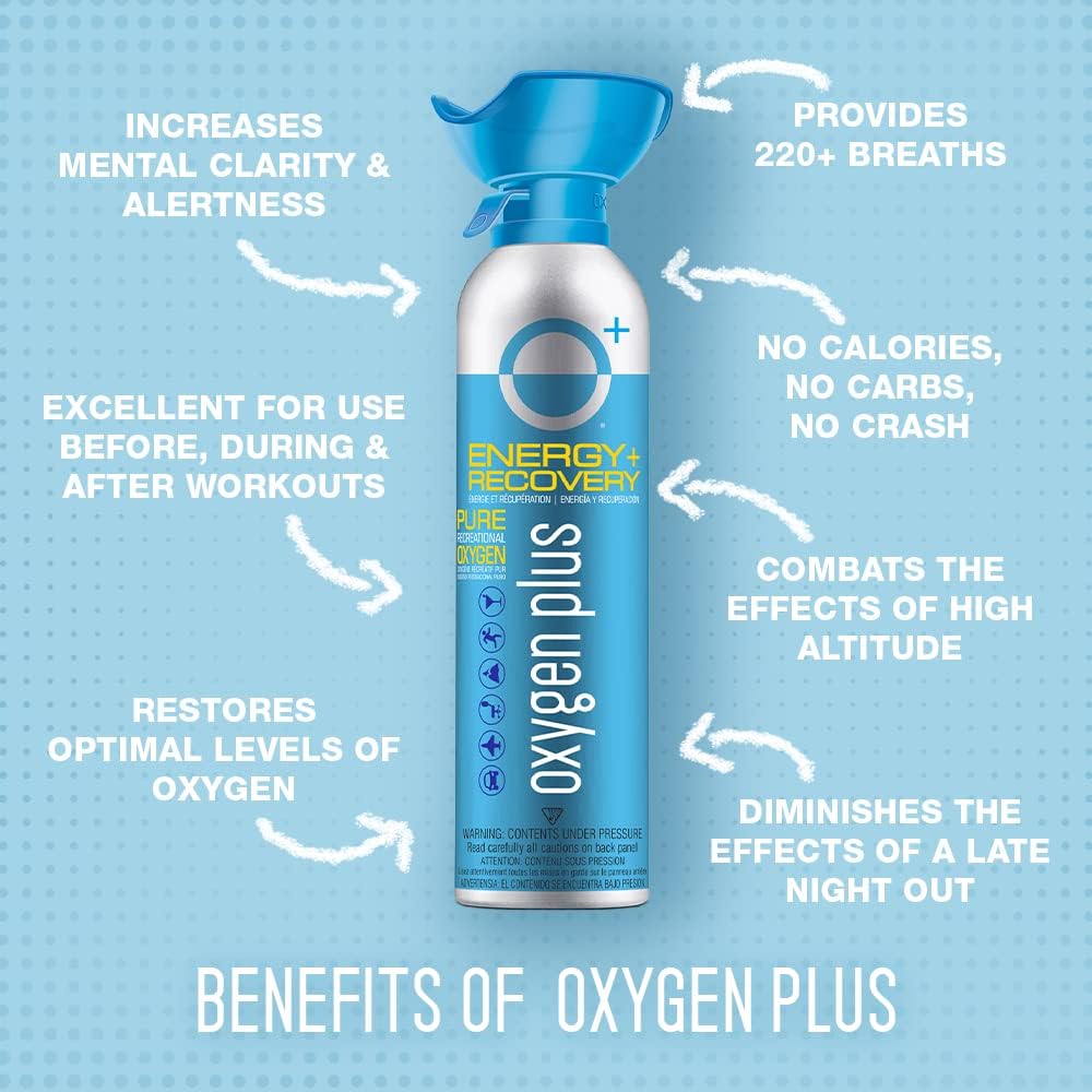 Portable Oxygen Can 99.5% Pure O2 11 Liter Canister Pack of 2 M9142