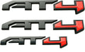 3D Badge Sticker Name Plate Decal with 3M Adhesive (Black Red) M278