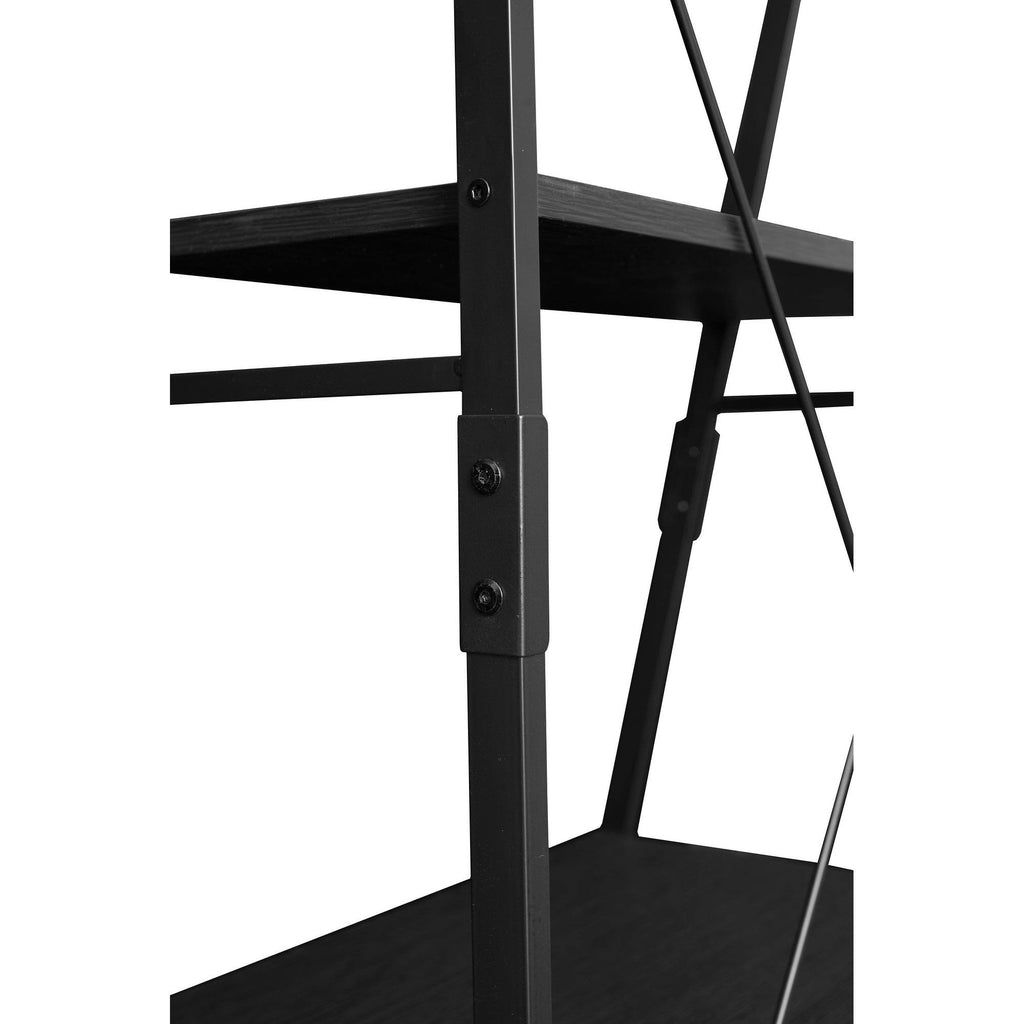 72x22 Ladder Bookcase Black E71764