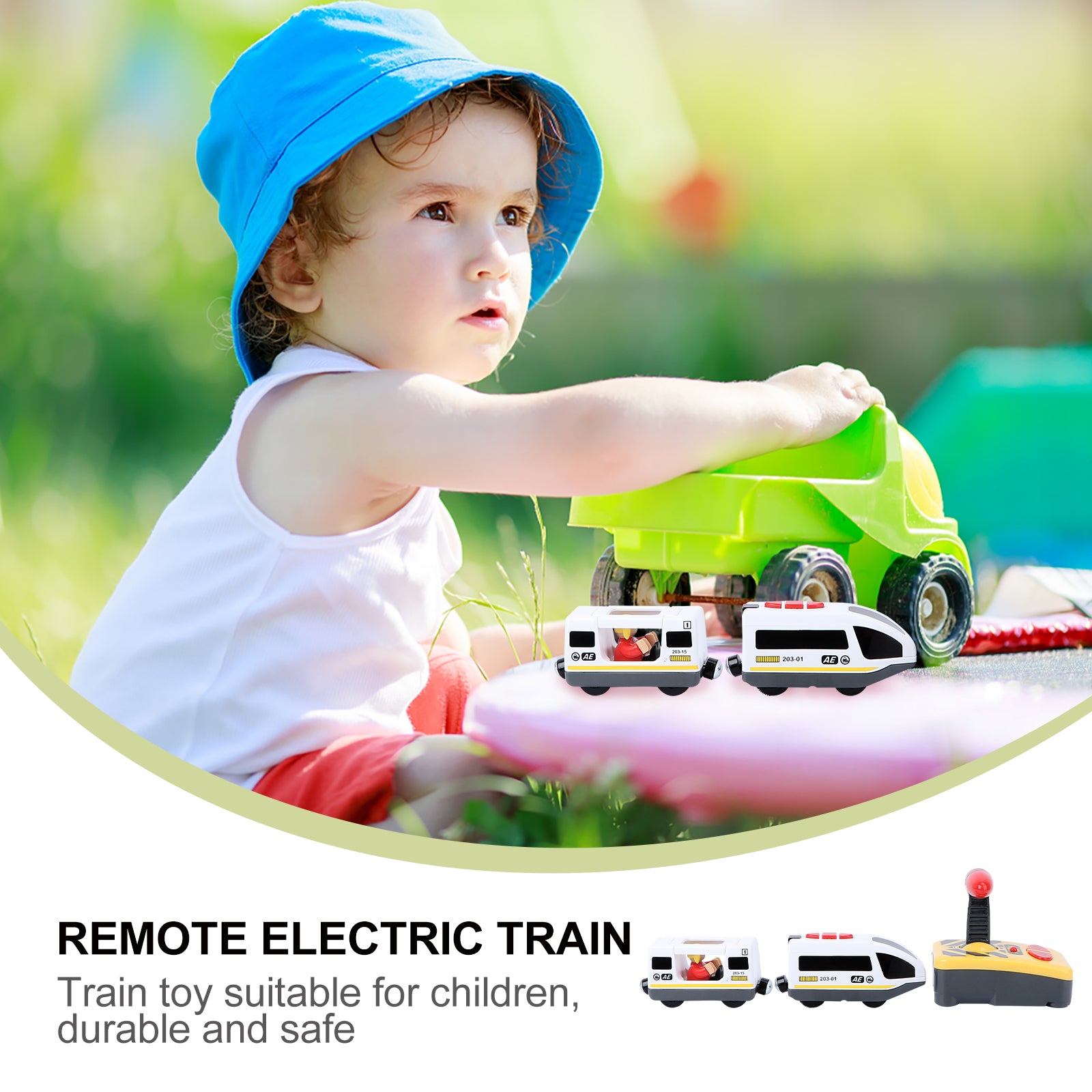 Electric Train Toy RC Train Model Educational Toy for Kids V30466