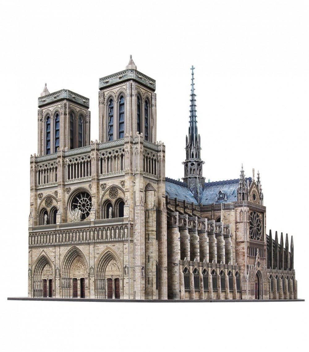 3D Puzzle Notre Dame De Paris Cathedral I417