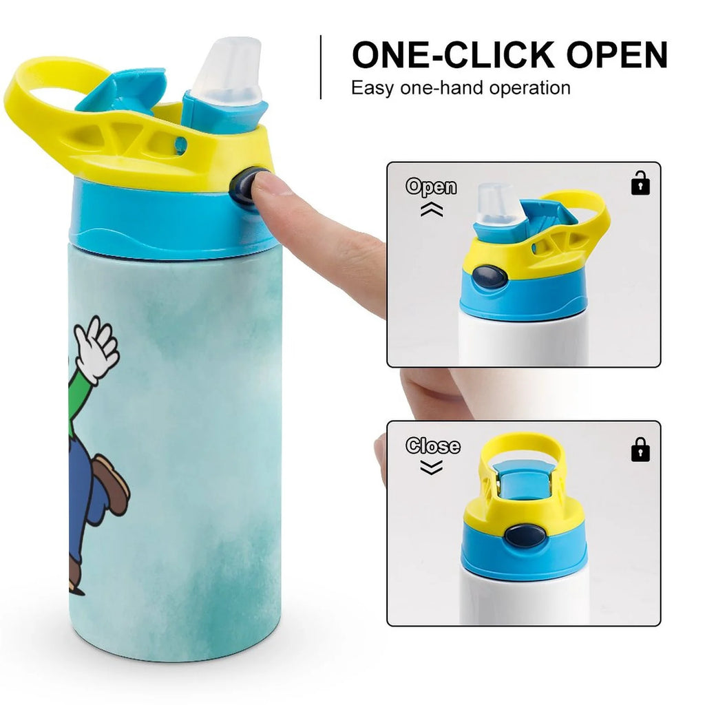Insulated Stainless Steel Water Bottle with Straw Leak-Proof P45161