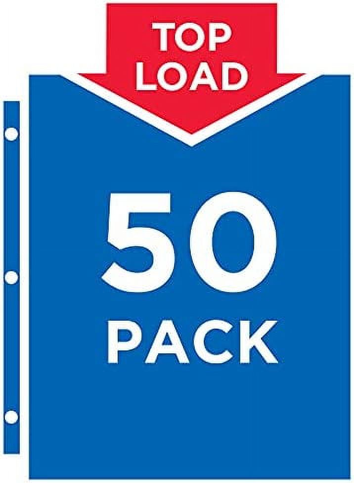 Semi-Clear Top-Load Sheet Protectors E60712
