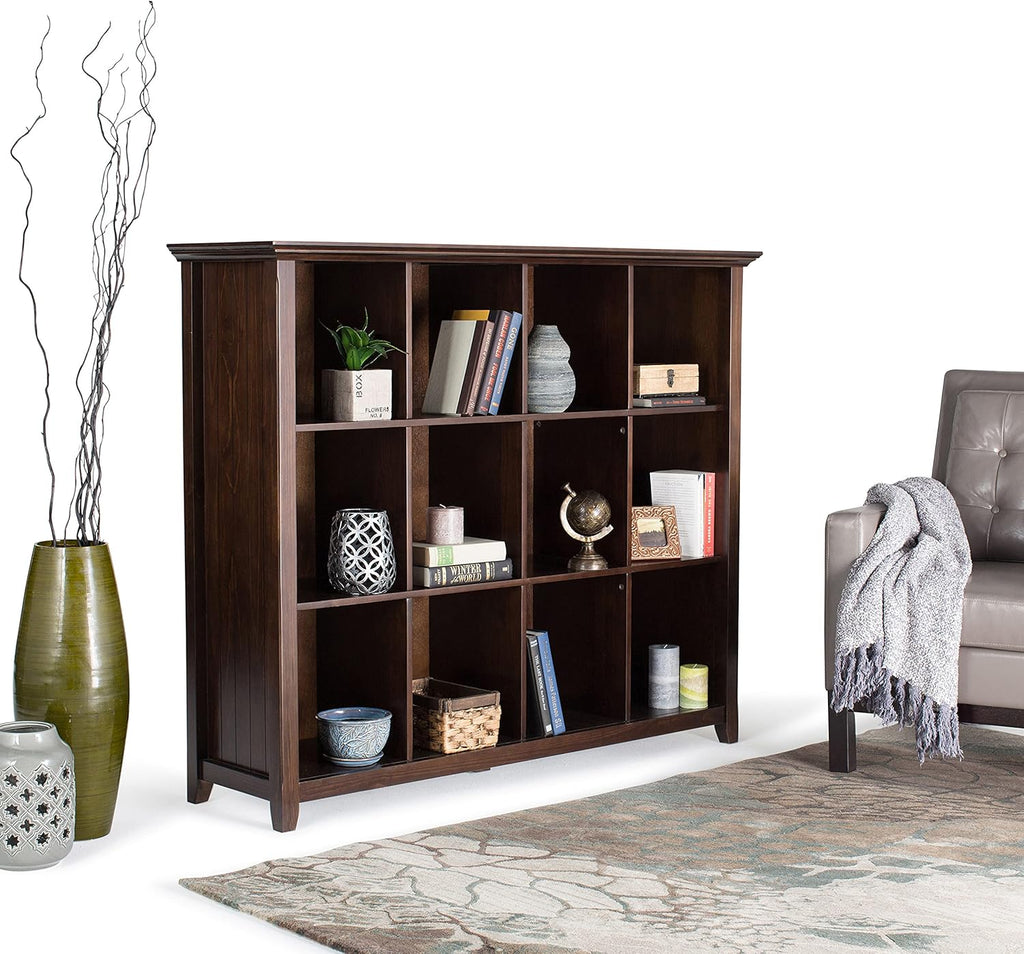 Rustic 12 Cube Storage in Distressed Grey Q9911