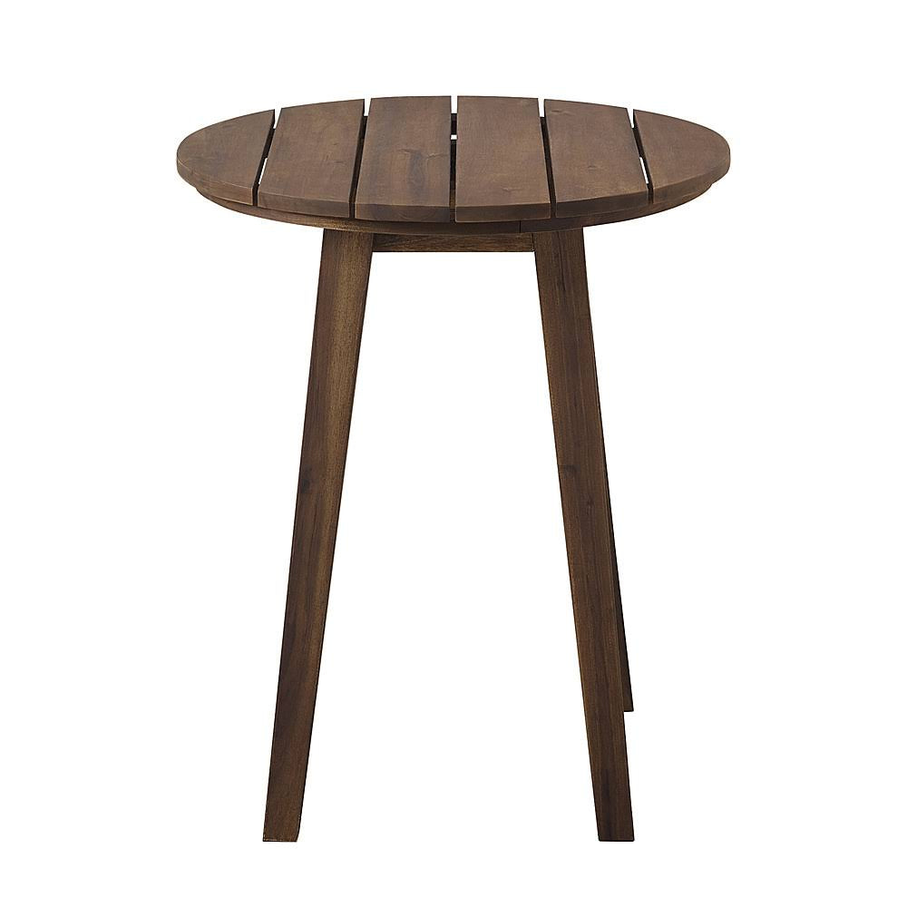 Dark Brown Acacia Wood Outdoor Side Table R256
