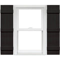 4 Board and Batten Joined Vinyl Shutters (1 Pair) - 14 x 63 Black U1932