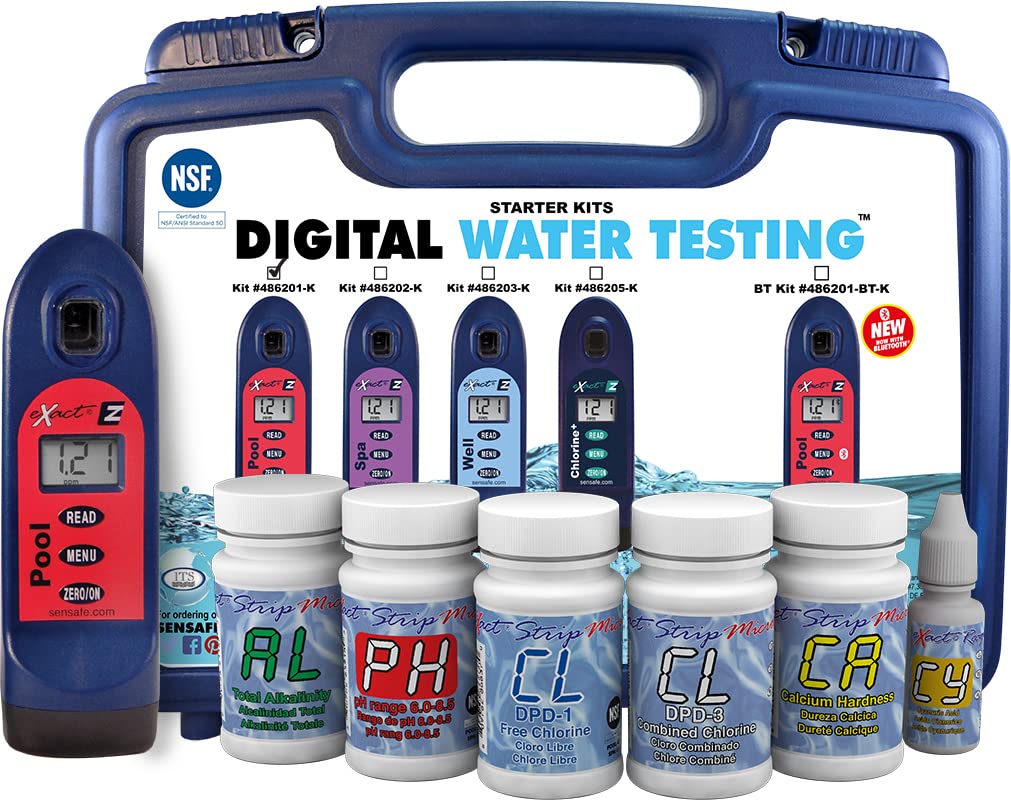 Exact® Pool EZ Photometer Starter Kit, 10 Parameters, 25 Tests Ea. E815860