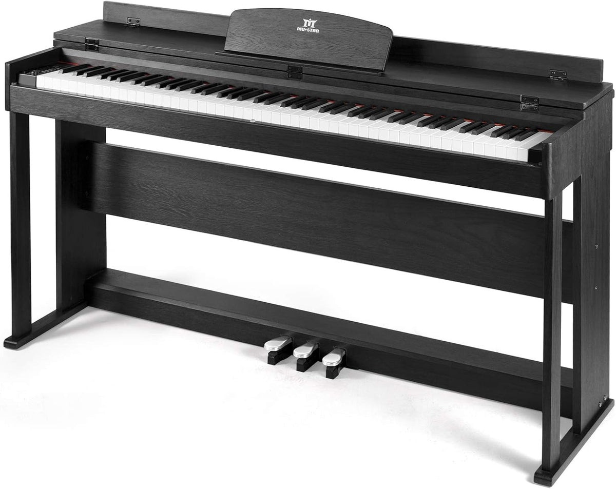 88 Key Full Weighted Hammer Action Digital Piano with Dual Stereo Speakers, 3 Pedals, Furniture Stand A3443
