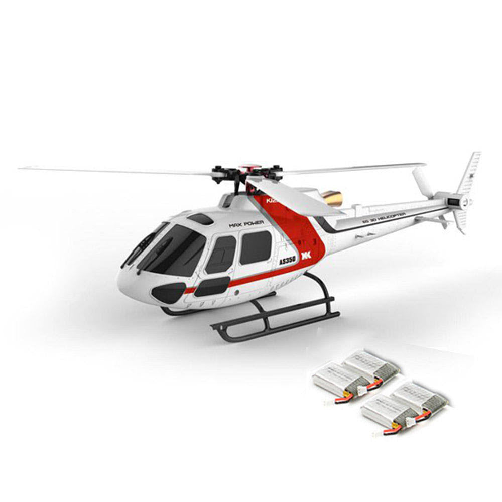6CH Brushless RC Helicopter with 4pcs 500mAh Lipo Battery M2674