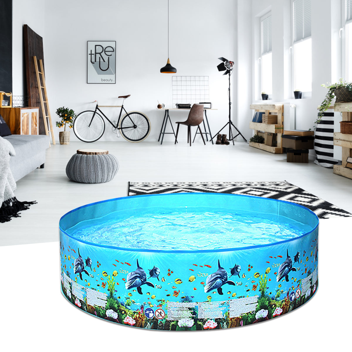 Inflatable Plastic Outdoor Kids Lounge Pool X6278