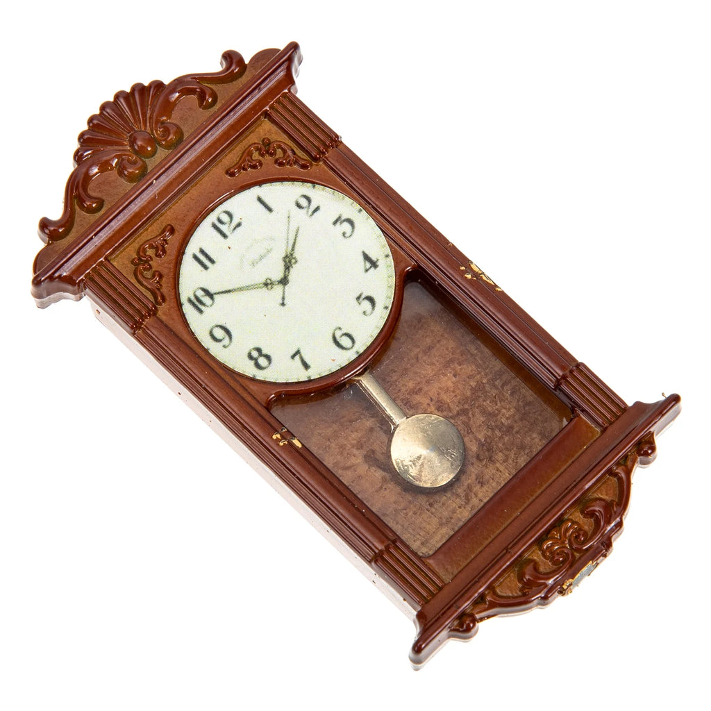 Metal Dollhouse Hanging Clock Toy Doll Furniture D4711