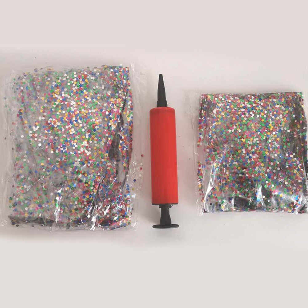 4 Pcs Glitter Ball and Pump Set M7591