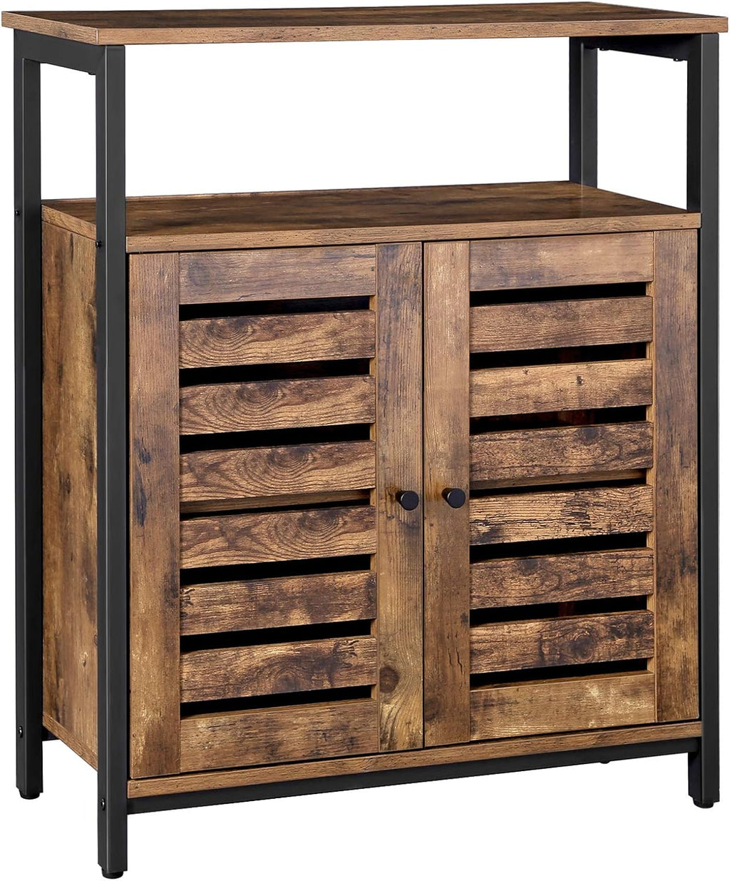 Rustic Brown Standing Cabinet with Shelf T2725