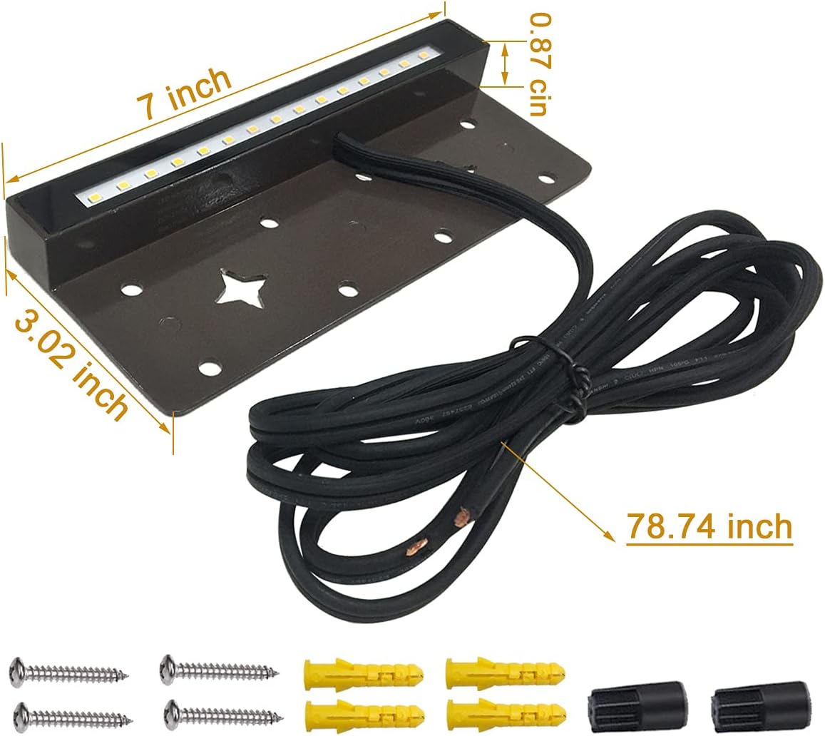 8-Pack 7 Inch 4W LED Retaining Wall Lights, 12V AC/DC Low Voltage, IP65 Waterproof, Soft White 2700K N660