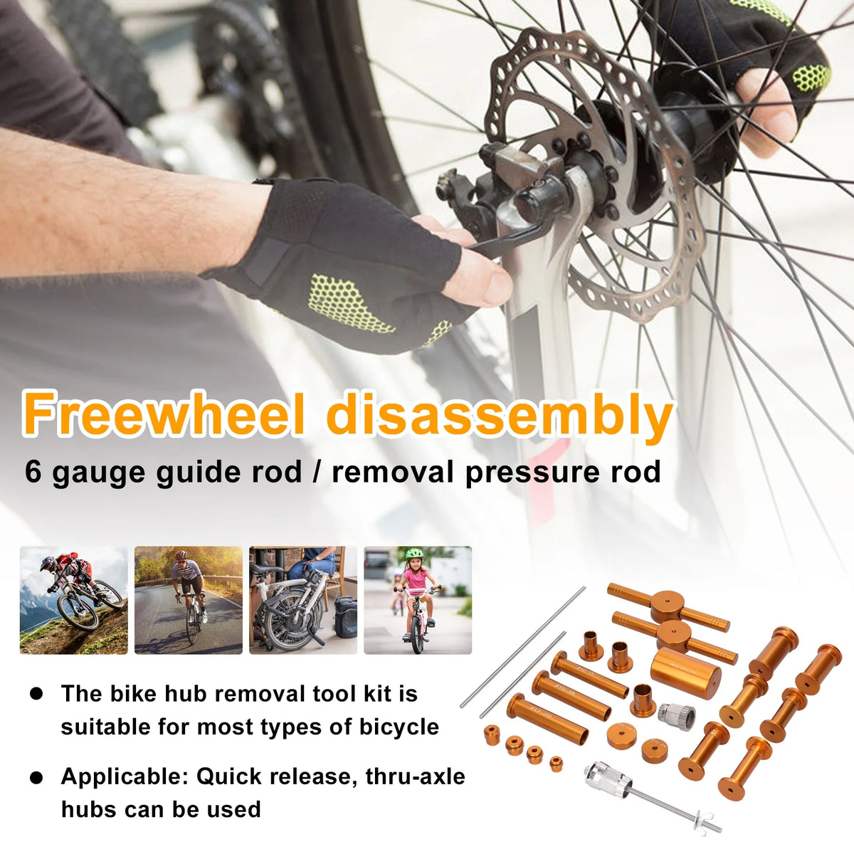 Bike Quick Release Axle Ratchet Tools Kit R799